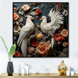Love white and blue chicken plumage - Chicken Bedroom Wall Art