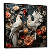 Love white and blue chicken plumage - Chicken Bedroom Wall Art
