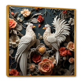 Love white and blue chicken plumage - Chicken Bedroom Wall Art