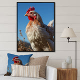 Rooster portrait photo - Chicken Canvas Wall Art