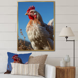 Rooster portrait photo - Chicken Canvas Wall Art