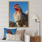 Rooster portrait photo - Chicken Canvas Wall Art