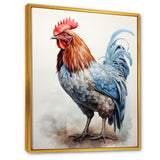 Strutting Rooster majesty - Chicken Framed Canvas Art