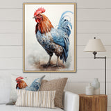Strutting Rooster majesty - Chicken Framed Canvas Art