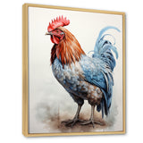 Strutting Rooster majesty - Chicken Framed Canvas Art