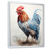 Strutting Rooster majesty - Chicken Framed Canvas Art