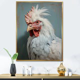 Majestic Rooster Portrait - Chicken Large Canvas Wall Art