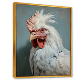 Majestic Rooster Portrait - Chicken Large Canvas Wall Art