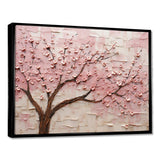 Cherry Blossom Whisper pink and white - Floral Canvas Wall Art