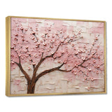 Cherry Blossom Whisper pink and white - Floral Canvas Wall Art