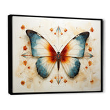 Orange and blue Butterfly pattern - Butterfly Bedroom Wall Art