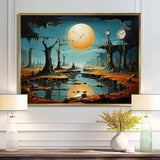 The Persistence of Dali Surreal  III - Landscapes Canvas Wall Art