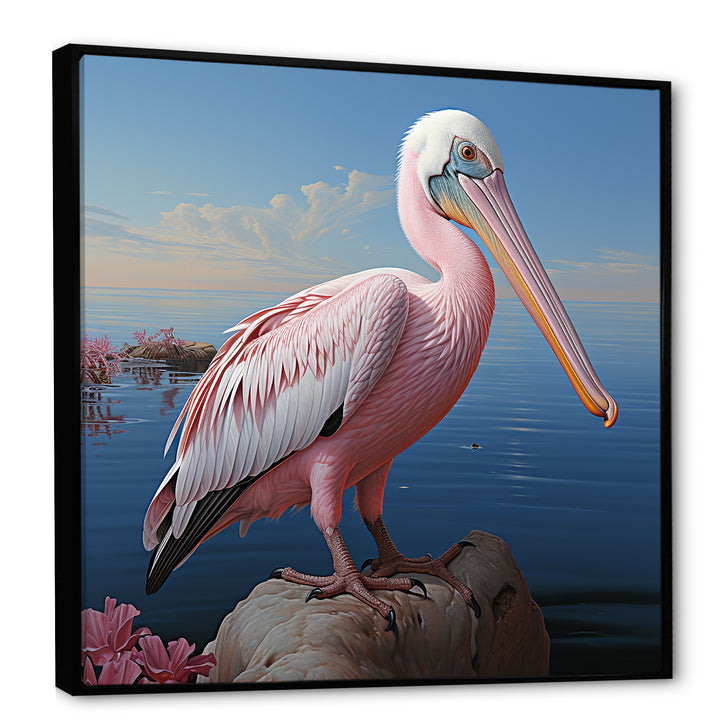 Pink Pelican Poise - Coastal Animal Wall Decor