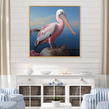 Pink Pelican Poise - Coastal Animal Wall Decor