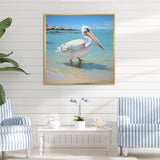 Tropical Pelican Poise - Coastal Animal Wall Art Prints