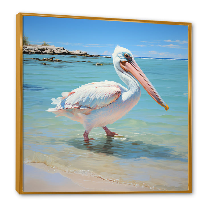 Tropical Pelican Poise - Coastal Animal Wall Art Prints