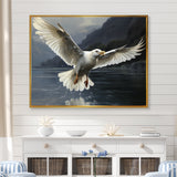 Seagulls Flight - Coastal Animal Large Canvas Wall Art