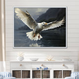 Seagulls Flight - Coastal Animal Large Canvas Wall Art