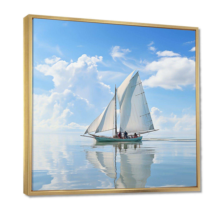 Morning Sail horizon I - Coastal Canvas Wall Art