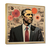 Vintage Obama Collage Chronicles I - People Canvas Wall Art