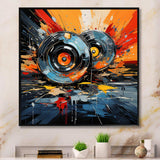 Vintage vinyl music serenade II - Fashion Canvas Wall Art