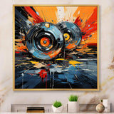 Vintage vinyl music serenade II - Fashion Canvas Wall Art