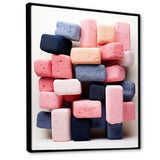 Cubist Marine Exploration of coral stick - Pink Coral Wall Art