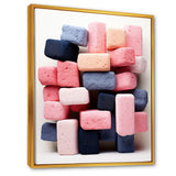 Cubist Marine Exploration of coral stick - Pink Coral Wall Art