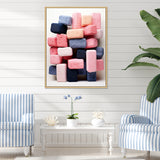 Cubist Marine Exploration of coral stick - Pink Coral Wall Art