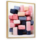 Cubist Marine Exploration of coral stick - Pink Coral Wall Art