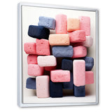 Cubist Marine Exploration of coral stick - Pink Coral Wall Art