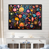 Coral Marine Treasures pattern - Coral Living Room Wall Art