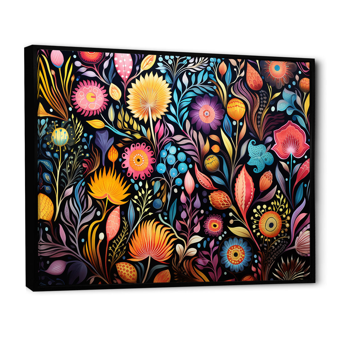 Coral Marine Treasures pattern - Coral Living Room Wall Art