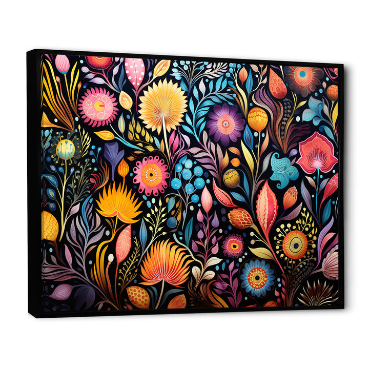 Coral Marine Treasures pattern - Coral Living Room Wall Art