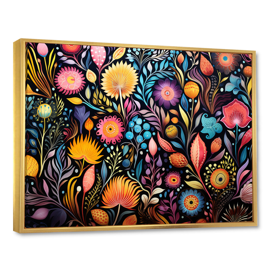 Coral Marine Treasures pattern - Coral Living Room Wall Art