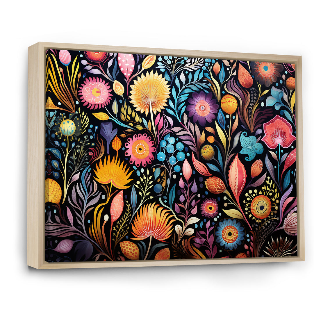 Coral Marine Treasures pattern - Coral Living Room Wall Art