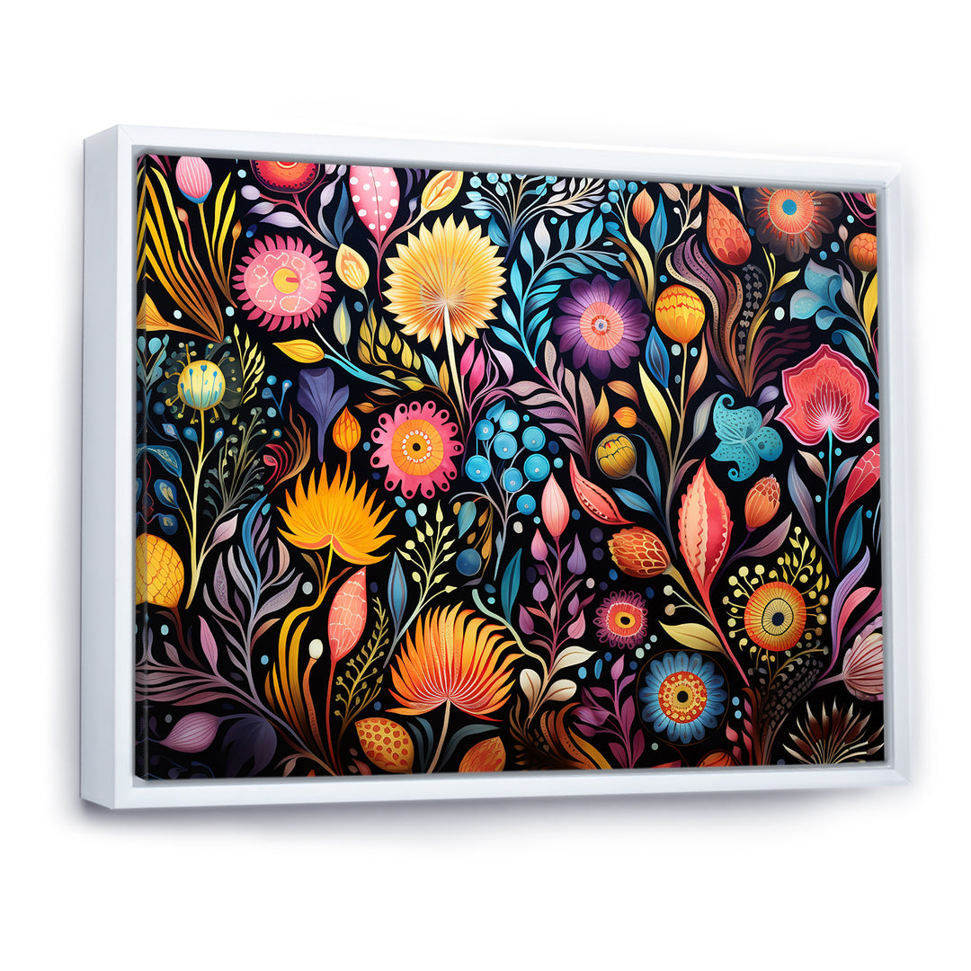 Coral Marine Treasures pattern - Coral Living Room Wall Art