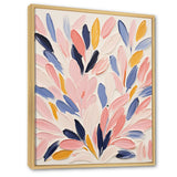 Pink and blue Seabed coral floral - Coral Bedroom Wall Art