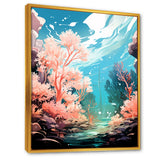 Pop Art Seabed coral Spectacle - Coral Canvas Wall Art