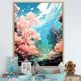 Pop Art Seabed coral Spectacle - Coral Canvas Wall Art