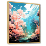Pop Art Seabed coral Spectacle - Coral Canvas Wall Art