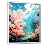 Pop Art Seabed coral Spectacle - Coral Canvas Wall Art