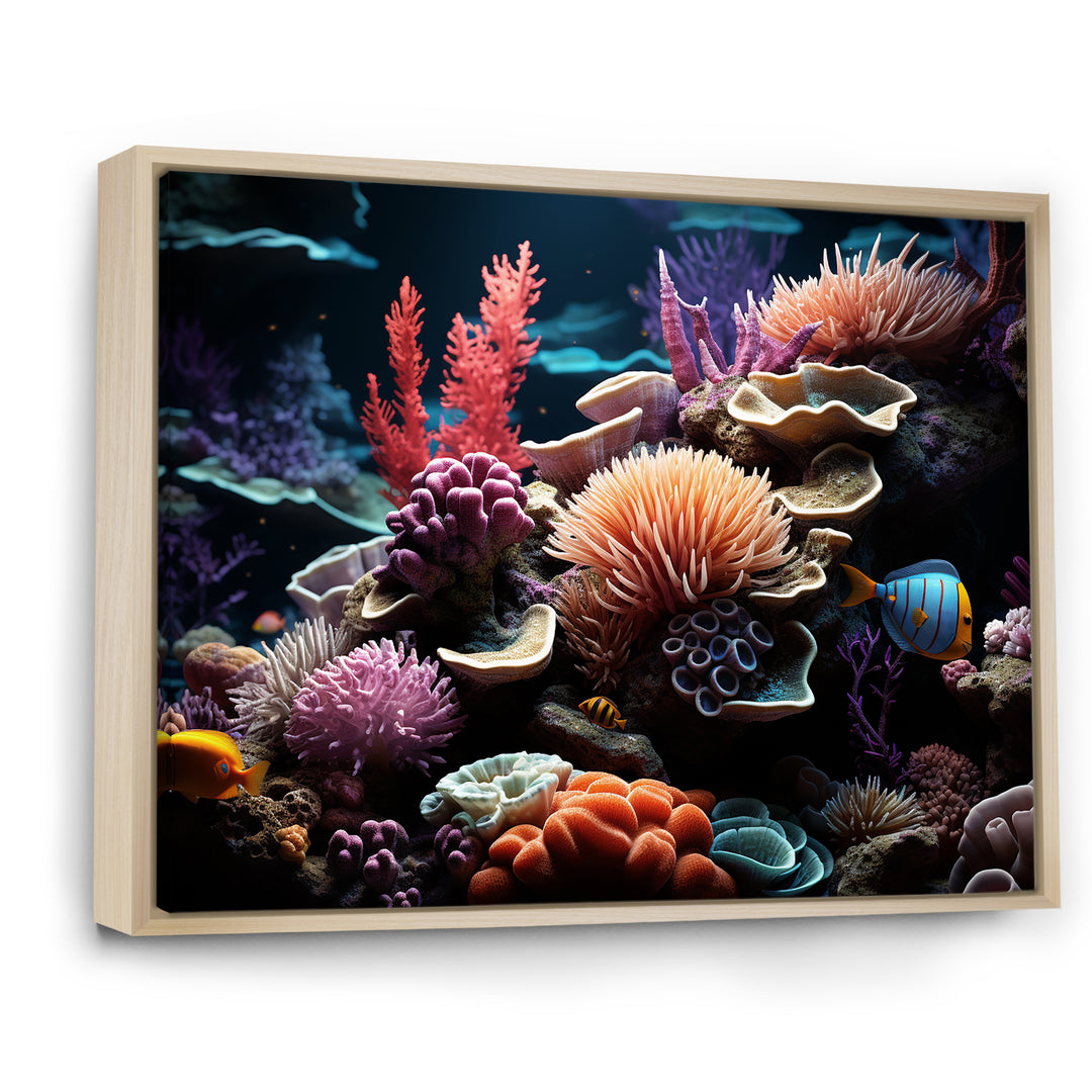 Tranquility coral Reef Serenity - Blue Coral Wall Art