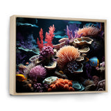 Tranquility coral Reef Serenity - Blue Coral Wall Art