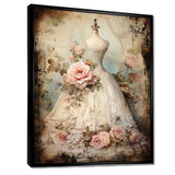 Vintage Fashion dress elegance II - Fashion Canvas Wall Art