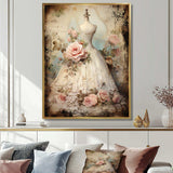 Vintage Fashion dress elegance II - Fashion Canvas Wall Art