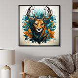 Tranquil Graze Deer in Nature - Deer Bedroom Wall Art
