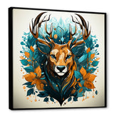 Tranquil Graze Deer in Nature - Deer Bedroom Wall Art
