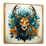 Tranquil Graze Deer in Nature - Deer Bedroom Wall Art