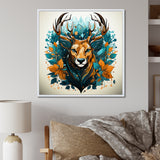 Tranquil Graze Deer in Nature - Deer Bedroom Wall Art